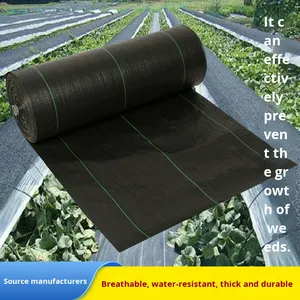 יריעת בד נגד עשבים לחממות וגני פירות, מחומר PP, דגם 90 גרם, חדיר מים, מעובה, נגד קרינת שמש, נגד הזדקנות, לגינון - Product Image 2
