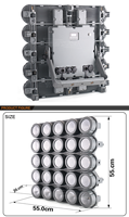 Éclairage matriciel extérieur IP65 Cob 25x30w LED Pixel Bar Lighting RGBA Étanche Stage Light
