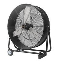 110v 120v 24 "30" 36 "42" haute vitesse roulement industriel inclinable Commercial Portable métal Mobile sol baril tambour ventilateur