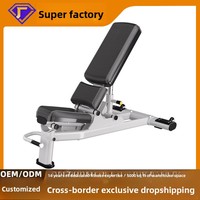 Chaise de fitness pliable réglable en métal SR YLD-L8, banc d'exercices abdominaux, équipement commercial pour haltères