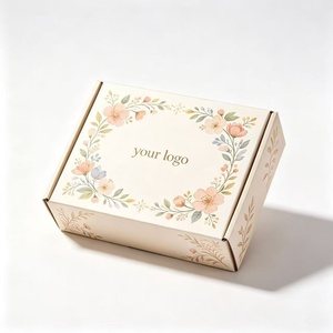 Custom Luxury Shiny Gold Foil Stamped Logo Mailing <b>Box</b> Corrugated Packaging for Beauty Cosmetics and Toiletries - Product Image 1