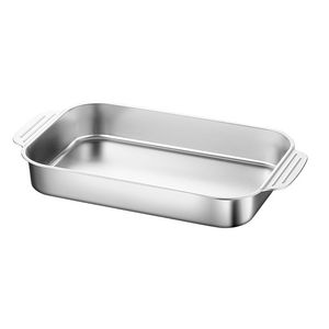 Bandeja Rectangular de Acero Inoxidable Grueso para Hornear, Apta para Uso Doméstico y Comercial, Apta para Lavavajillas - Product Image 2
