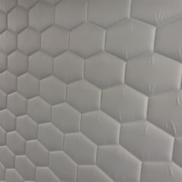 Textile 100% polyester de qualité supérieure, blanc, à motif 3D gaufré, respirant, doux et rembourré, pour literie de luxe, matelas matelassé tricoté