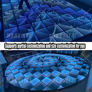 Pista de Baile LED 3D Magnética IP54 para Exteriores, Pista de Baile Iluminada LED para Bodas, Panel de Pista de Baile LED para DJ, Discoteca, Fiesta - Product Image 6