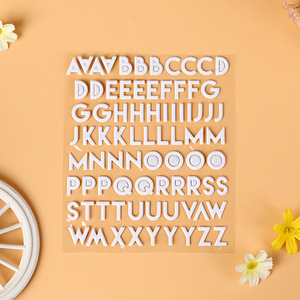 Alphabet personnalisé 3D bulle lettre autocollant gonflé déco mousse <span class=keywords><strong>Pop</strong></span> <span class=keywords><strong>up</strong></span> feuille Scrapbook planificateur PVC autocollants Pack pour enfants artisanat cadeau - Product Image 2
