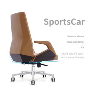 आधुनिक चमड़े की कुर्सी सम्मेलन कोई कैस्टर मध्य बैक क्लाइंट कुर्सी सम्मेलन कक्ष फर्नीचर आगंतुक कार्यालय कुर्सी - Product Image 3