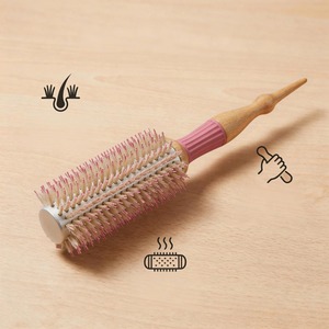 Spazzola Rotonda Professionale per Asciugatura Rapida con Manico Lungo e Setole di Cinghiale per Capelli Ricci da Donna - Ideale per Saloni e Ingrosso - Product Image 6