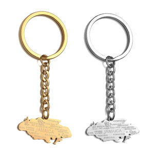 سلسلة مفاتيح بعلم جامايكا، حامل معدني للحقائب، تذكارات سياحية للشاطئ، هدايا، خريطة، حلقة مفاتيح، سلسلة مفاتيح جامايكا مخصصة بالجملة - Product Image 5