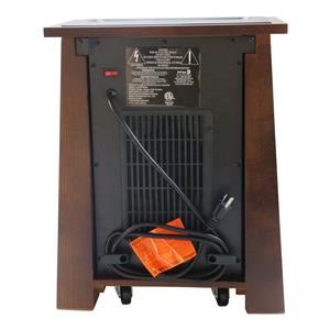Pemanas Kotak Infra Merah Kayu Elektrik, Pemanas Ringkas Colokan AS 120V 60HZ dengan Sistem Pemanas Ganda - Product Image 5
