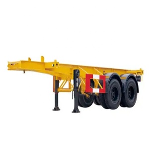 Pabrik 2 as roda 20Ft 40ft kerangka kontainer truk kerangka semi trailer kerangka untuk transportasi 45ft kerangka semitrailer railer - Product Image 3