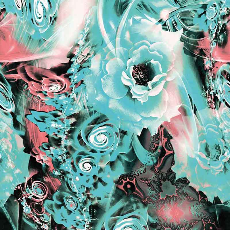 Rayon Fabric 100% Viscose Beautiful Flower Design Used for Hot Country Dress Garment Big Quantity Cheap Price