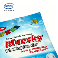Individuell bedruckte, laminierte Metall-Rückseitenversiegelungsbeutel für Waschmittelpulver, Waschseife, 500g, 800g, 1kg, 2kg, 3kg, PET, VMPET, PE, OEM