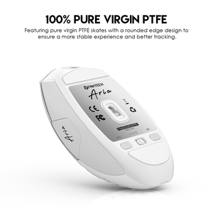 Ratón inalámbrico blanco para juegos con logotipo personalizado XD7 HUANO 80 millones de clics 26000 DPI Ratón para juegos - Product Image 5