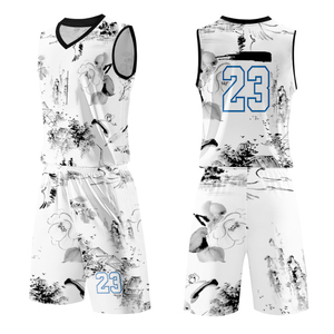 Kaos Basket Ventilasi Laris Manis Desain Terbaik Jersey Tim Basket Bahan Polyester - Product Image 5