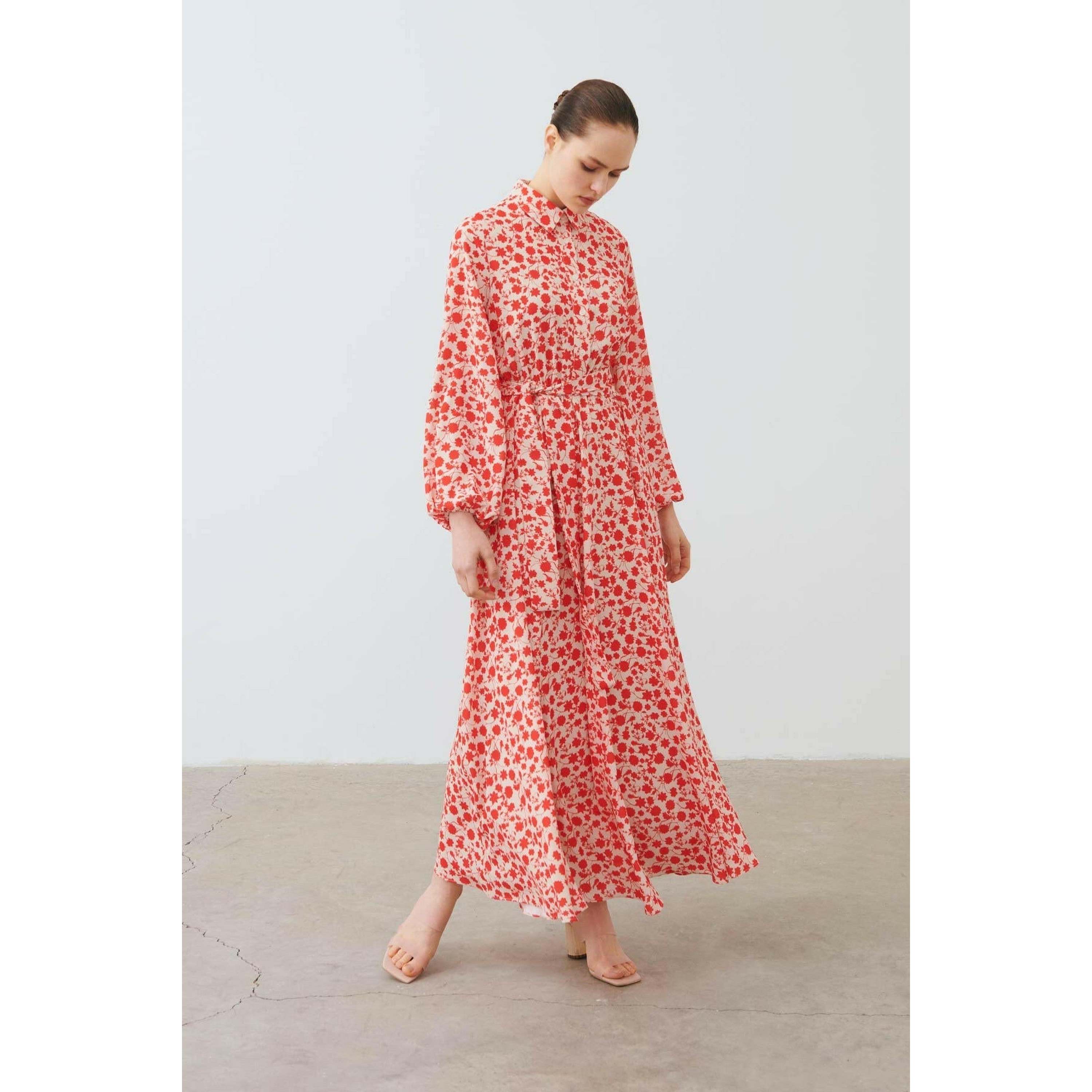 chinese dress ladies Judith Crepe Fuschia S main image 1