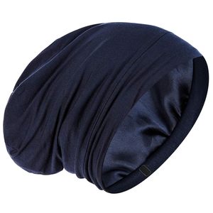 ที่คลุมผมปรับได้ HZM-18250สำหรับผู้หญิงผู้ชายหมวกคลุมผมฟูหมวกคลุมสำหรับกลางคืนดูแลผู้ป่วยหมวกมีเส้นผ้าซาติน - Product Image 3