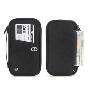 Cartera de viaje con bloqueo RFID, de nailon, con cremallera, antirrobo, para tarjetas, para viajes - Product Image 6