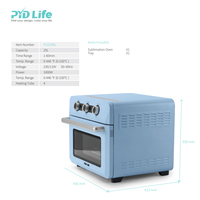 Four à vide 3D PYD Life 2022 RTS 25 L pour gobelets de 20 oz et 30 oz, presse à chaud pour sublimation, four à tasses avec gant de protection
