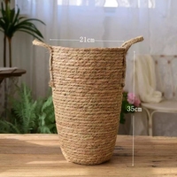 2025 nouveau Style nordique maison décorative Pots de fleurs tressé rotin matériel pour décorations de fête à la maison