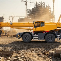 Grue tout-terrain RT25 25T 31m tendance pour le levage de modules de plateformes offshore et les travaux d'entretien de raffineries