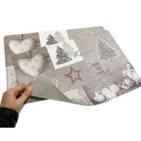 Napperon de Noël résistant à la chaleur écologique personnalisé Napperons en plastique PP pour Table à manger