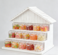 ECOBOX Conteneur en plastique hermétique pour fruits secs, biscuits, bonbons, gommes, confiseries, et autres aliments en vrac