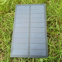 Le jardin polycristallin de panneau solaire de la Chine allume 300mA tout l'ANIMAL FAMILIER noir stratifié 1.5W 5V 19%-20% efficacité petit module solaire de CC