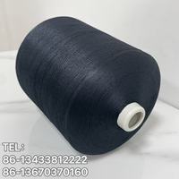 Fourniture directe d'usine 150D/2, 300D 160 torsades fil à broder en soie de lait teint en noir pour broderie informatisée, DTY, Organza