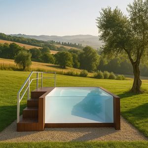 Swim and Spa Big Deep Frp Venta caliente Equipo de verano Familia Durable Piscina al aire libre - Product Image 3