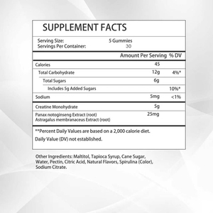 High Quality Creatine Monohydrate <b>Gummies</b> with Total Carbohydrate Build Muscle Strength Boost Recovery Delicious Convenient - Product Image 6
