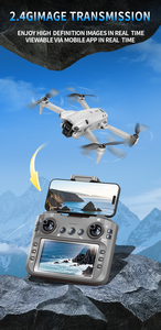Dron profesional para principiantes S101 MAX 4K con cámara dual, conectividad RC 5G WIFI, evitación de obstáculos, pantalla RC FPV, cuadricóptero plegable. - Product Image 5