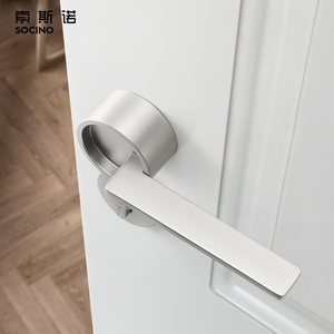 中国制造的浴室用高品质现代设计师门把手锁套装 - Product Image 4