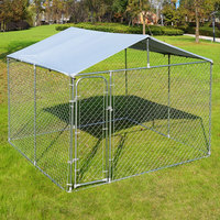 2. Vente flash : enclos pour chien en chaîne, revêtement PVC, montage facile pour jardin et ferme