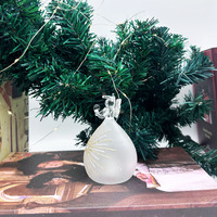 Ornements MRS, figurines d'anges en verre éclairées par des cristaux, décoration de table de Noël pour la maison