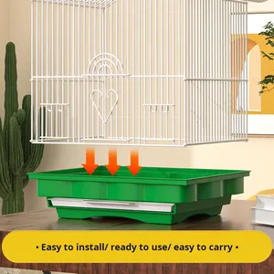 Gabbia per Uccelli Ornamentale da Appendere per Uso Domestico, per Pappagallini e Uccelli Piccoli - Gabbia di Allevamento in Metallo Resistente, Design Semplice, Scatola Ecologica - Product Image 6