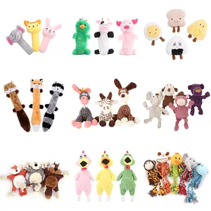 Popular Pet Products Donkey Dog Toys Shape Plush Squeaky Dog Toys