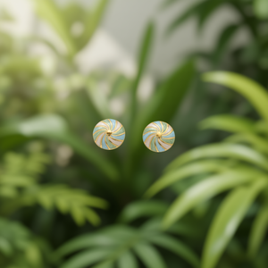 Fashion <b>Stud</b> <b>Earrings</b> 316L Stainless Steel PVD Gold Plating Sustainable Resistant Round Design - Product Image 3