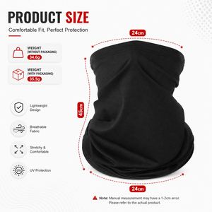 Cache-cou respirant personnalisé, cache-visage, écharpe, protection UV, bandana tubulaire sans couture pour les sports de plein air, le cyclisme, la randonnée, la pêche - Product Image 3