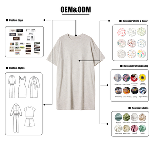 Camiseta de <span class=keywords><strong>Dormir</strong></span> Azul Marino Personalizada Hongbo para Mujer, Camiseta de <span class=keywords><strong>Dormir</strong></span> de Lujo de Bambú Modal y Algodón con Hombros Caídos, Pijamas para Mujer - Product Image 5