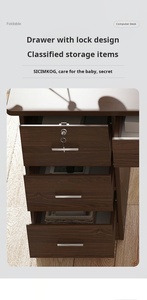 โต๊ะทำงานสำนักงานสมัยใหม่ โต๊ะทำงานไม้แข็งแรง ทนทาน ขายดี โต๊ะคอมพิวเตอร์สำหรับพนักงาน - Product Image 2