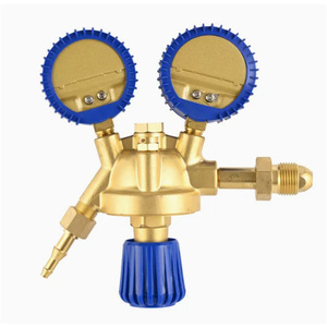 Regulador de Flujo de Latón Tipo Argón Italiano, Estructura Reductora de Presión para Uso Industrial, Apto para Helio, CO2, Acetileno, Gas Natural - Product Image 1