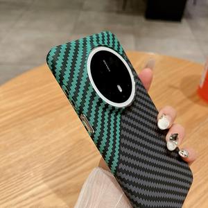 Pour Huawei <span class=keywords><strong>Mate</strong></span> 70 60 50 40 <span class=keywords><strong>30</strong></span> Pro 70 <span class=keywords><strong>RS</strong></span> Ultra Mince De Luxe En Fiber De Carbone Texture PC Dos Dur Lentille protection Téléphone Couverture étui - Product Image 4