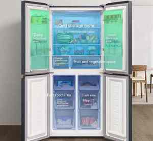 Refrigerador CN Mijia Super Capacity Pro 513L, Puerta Cruzada, Sistema Doble Ink Feather Rock, Ultra Delgado de 60 cm, Refrigerador Inteligente - Product Image 2