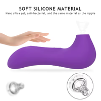 MINI Saugvibrator für Frauen Aufblasbarer Klitoris-Vibrationsstab 10 Vibrationsmodi 10 Frequenzen Saugfunktion Fernbedienung Täglicher Gebrauch