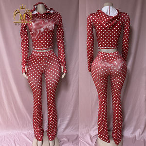 Nuovi Completi Trendy da Donna: <span class=keywords><strong>Giacca</strong></span> Crop con Cappuccio Stampata <span class=keywords><strong>e</strong></span> Pantaloni Lunghi, Set Casual a Due Pezzi con Cappuccio, Abbigliamento Femminile 2026 - Product Image 4