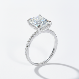 5CT S925 <span class=keywords><strong>18K</strong></span> позолоченные D-цветные кольца из муассанита с драгоценными камнями элегантное классическое свадебное кольцо с короной с муассанитом - Product Image 3