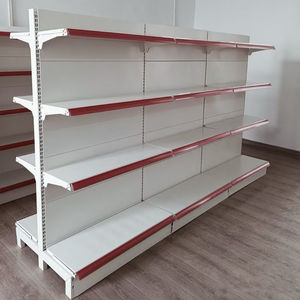 Estantería Metálica Perforada de Doble Cara, Diseño Moderno, Resistente, para Supermercado, con 5 Niveles, Montaje en Suelo - Product Image 1