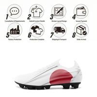 Chaussures de football en gros pour équipes OEM ODM Impression à la demande Logo personnalisé Nom personnalisé Crampons d'entraînement SC02-26025043-4