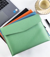 Portafolio de Cuero con Logotipo Personalizado, Carpeta de Archivos de Tapa Blanda, Suministrado por Fábrica, Bolsa de Documentos Premium