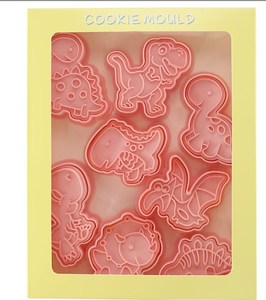 8 pièces/ensemble <span class=keywords><strong>dinosaure</strong></span> forme <span class=keywords><strong>emporte</strong></span>-pièces en plastique <span class=keywords><strong>3D</strong></span> dessin animé présable Biscuit moule Cookie timbre cuisine cuisson pâtisserie ustensiles de cuisson aussi - Product Image 2